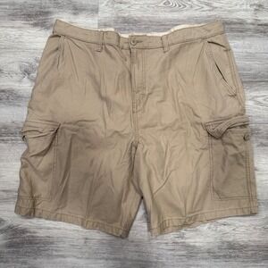 Old Navy Men's XXL Cargo Shorts‎ Classic Length Khaki Cotton Blend Casual